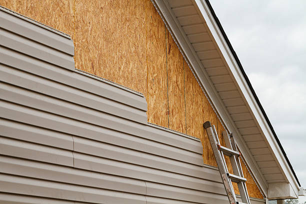 Professional Siding Repair technician working in Barton, OH